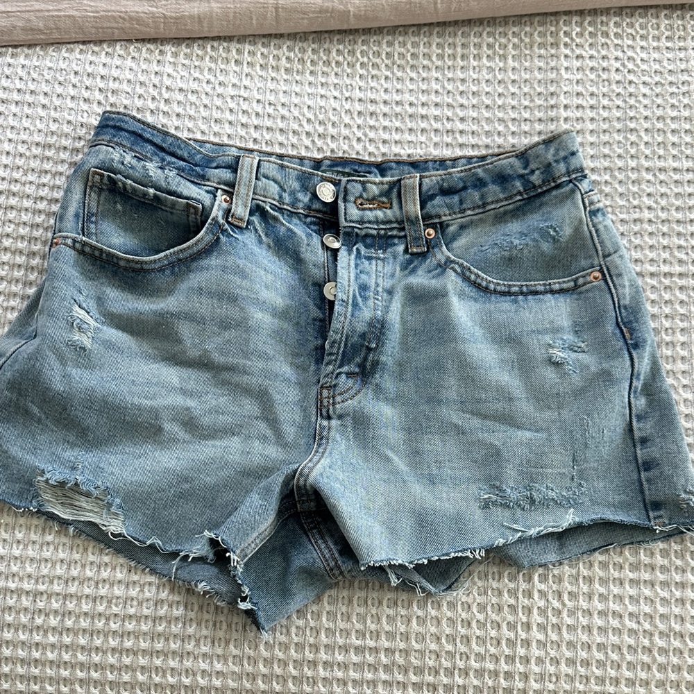 Wild Fable Light Blue Distressed Jean Shorts